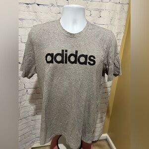 ADIDAS LOGO TEE GREY Mens Size Large